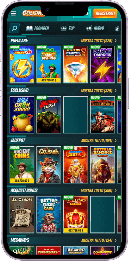 Golisimo Casino Giochi